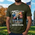 thumbnail image 5 of Leey-World America 250 Mens Shirt 250 Years of Freedom 1776 2026 July 4th 250th Birthday T-Shirt(AG,L), 5 of 8