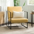 thumbnail image 3 of Home Square Upholstered Fabric Chair in Mustard Gold - Set of 2, 3 of 9