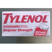 TYLENOL Regular Strength Tablets, Fever Reducer/Pain Reliever, 325 mg, 100 Count