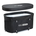 thumbnail image 1 of HolaHatha 129 Gal Ice Bath Tub, Portable Hot/Cold Water Plunge Tub with Lid, 1 of 12