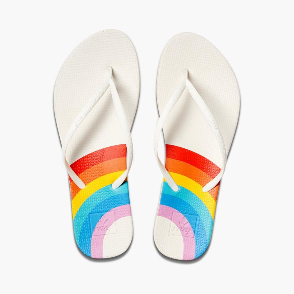 reef rainbow flip flops