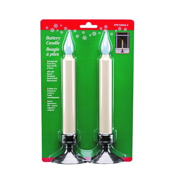 Xodus Innovations FPC1205A-2 Battery Operated LED Window Candle (2 pk)