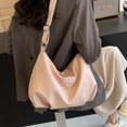thumbnail image 3 of Bolso de mano de gran capacidad para mujer, estilo coreano, de piel sintética, tipo bandolera para ir de compras, 3 of 4