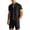 Black, variant on IWRICH Men's Two Piece Outfit Shorts Casual Short Sleeve Button down Shirt and Beach Shorts Set Summer Vacation Outfits White XL