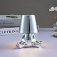 thumbnail image 4 of Cross-border hot-selling thinker statuette desk lamp bedroom charging night light Italian ins decorative ornament desk lamp, 4 of 9