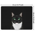 thumbnail image 2 of WIRESTER 13.77x10.23 in Rectangle Mouse Pad with Non-Slip Rubber Base for Computers, Laptop, Office & Home - Tuxedo Cat White Chin, 2 of 5