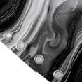 thumbnail image 5 of Black Marble Shower Curtain Abstract Ombre Modern Fabric Bath Curtains Luxury Grey Black Shower Curtins Bathroom Accessories 72x72 Inches, 5 of 6