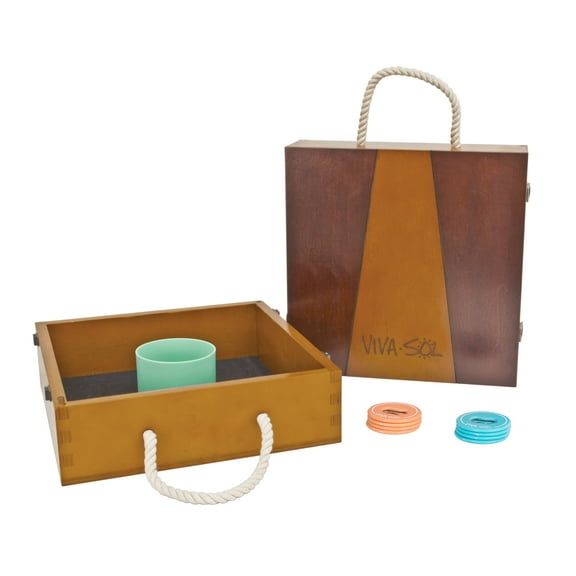 Viva Sol Premium Backyard Washer Toss Game Includes 8 Washers with Built-In bottle Openers