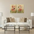 thumbnail image 2 of Empire Art Direct Watercolor Flamingo Composition I & II Print on Solid Wood Wall Art, 24" x 18" each, Ready to Hang, 2 of 7