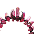 thumbnail image 3 of Diadema de corona de tiara de cristal crudo, tocado de bruja de diosa de luna de diamantes de imitación de cuarzo negro para mujeres y niñas MFZFUKR CPB-DE-LYY941-2, 3 of 5