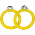 thumbnail image 1 of Swing Set Stuff Bagues de Trapèze Rondes Commerciales avec Autocollant Logo SSS, Jaune, 1 of 2