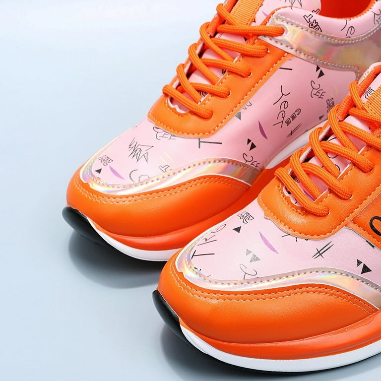 Orange hotsell platform sneakers
