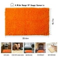 thumbnail image 4 of TJOUL Indoor Doormat Rug, Chenille Microfiber, Non-Slip, Water-Absorbent, Fluorescent Orange, 1-Pack, 4 of 8
