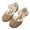 Gold, variant on Toddler Girls Princess Shoes Dress Shoes Sandals Flower Girl Shoes Wedding Party Low Heels Flats for Kids