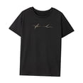 thumbnail image 3 of Camiseta para mujer Verano Suave Clásico Recuerdo Elegante Verano Tops para desplazamientos SG, 3 of 7