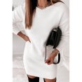 thumbnail image 7 of SEMPAI Plus Size Dresses Vacation Womens Summer Dresses Long Sleeve Crew Neck Solid Mid-Length Summerdresses For Women 2025 Simple for Hanukkah Women Dresses Up to 60% Off, 7 of 7