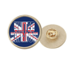 thumbnail image 1 of Reino Unido del Reino Unido nombre Broche de oro metálico circular, 1 of 3
