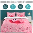thumbnail image 5 of Kirby 3-Piece Bedding Set Soft Warm And Comfortable Soft Bed Set with 1 Duvet Cover And 2 Pillowcases for Bedroom, 5 of 7