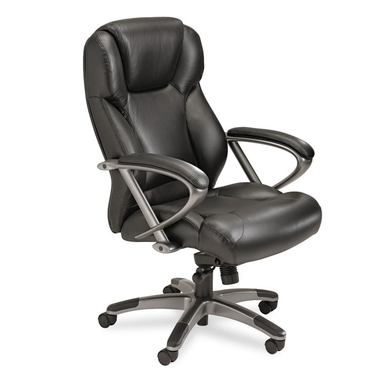 Mayline Leather Seating Series HighBack Swivel/Tilt Chair Black