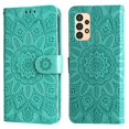 thumbnail image 5 of Dteck for Samsung Galaxy A13 Case, PU Leather Flip Wallet Case with Cart Slot Wrist Strap and Kickstand Shockproof Protective Case for Samsung Galaxy A13 6.6 inch 2021 Ladies Girls Women Men, Green, 5 of 14