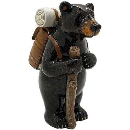 Ebros Animal World Traveller Black Bear Hiking Figurine 4 5 Quot H Home Decor Canada - Bear Figurines Home Decor
