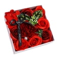 thumbnail image 2 of Jabón de Rosas Caja de Regalo de Flores Jabón de Baño de Flores Jabón Perfumado Floral Flores de Rosas Artificiales Rosa para Fiesta Aniversario Rojo, 2 of 8