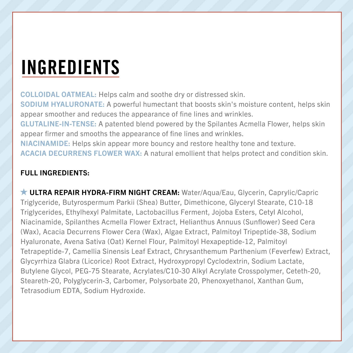 First Aid Beauty Ultra Repair Hydra-Firm Night Cream