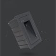 thumbnail image 1 of OFFIGAM 2Pcs LED Step Lights Outdoor Stair Light Waterproof Square Aluminum Alloy Black, 1 of 8