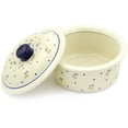thumbnail image 2 of Blue Rose Polish Pottery Country Meadow Round Baker with Lid, 2 of 6