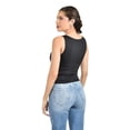 thumbnail image 3 of Blusa sin mangas escote tipo barco /Juvenil, 0271 (Negro) negro G, 3 of 4