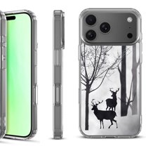 For iPhone 17 Pro Shockproof Protective Phone Case, by OneToughShield - Forest Deer
