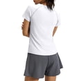 thumbnail image 5 of Guluxicc Women Workout Tops Short Sleeve Seamless Athletic Shirts Yoga Gym Sports Breathable Tees, 5 of 6