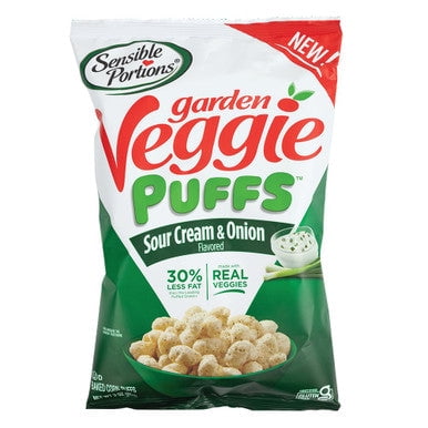 Sensible Portions Veggie Puffs, Sour Cream & Onion, 106g/3.7 oz