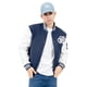 thumbnail image 1 of Chamarra Para Hombre Bomber Beisbolera Con Aplicación Quarry Color Azul, 1 of 4