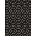thumbnail image 1 of Aspen Brands RUG10BLK46 4 x 6 ft. Quaterfoil Design Rug - Black & White, 1 of 2