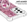 thumbnail image 3 of Funda para Samsung Galaxy A53 5G con Brillo Líquido Flotante, Purpurina, Parachoques y Anillo Giratorio Soporte, 3 of 5