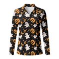 thumbnail image 4 of Jeiento Women's Golf Shirts, Long Sleeve Festival Tops, Halloween Ghost, V Neck Moisture Wicking Quick Dry Sun Protection Top for Golf, Running and Daily Wear, 4 of 7