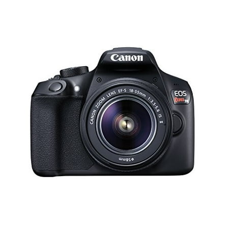Canon Black EOS Rebel T6 EF-S IS Digital Camera with 18 Megapixels and 18-55mm Lens (Best Canon In D)