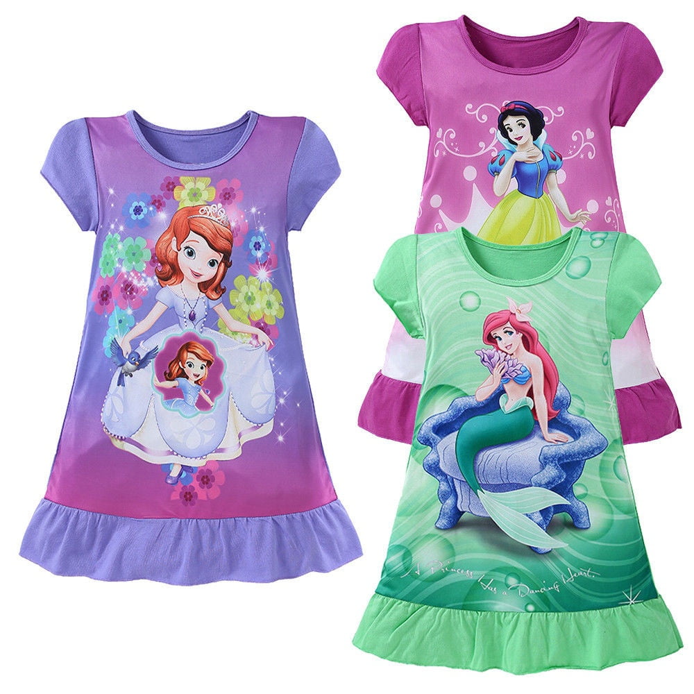 Coco Girls Mermaid Print Button Down Pockered Shirt Mini Dress