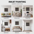 thumbnail image 5 of Welcome Leaf Wall Art Painting on Canvas, Pastoral Summer Botanical Wooden Brown Canvas Art Home Prints Wall Art Framed Modern Artwork for Living Room Bedroom Wall Decor 12x12in, 5 of 5