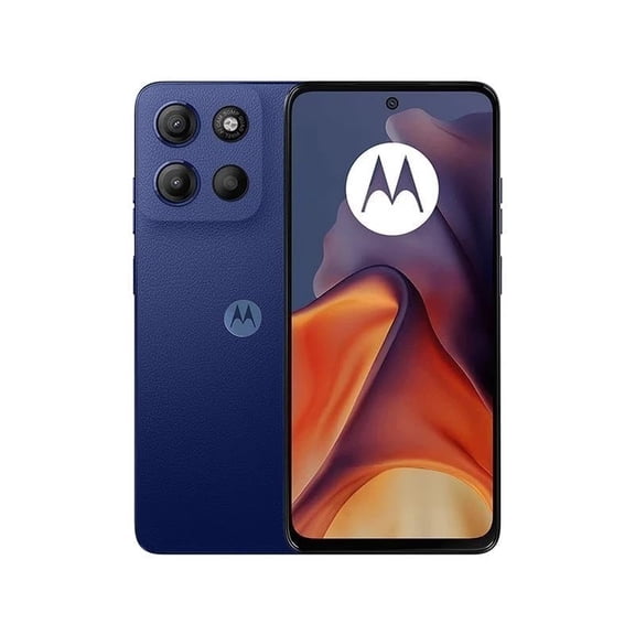 Motorola Moto G15 4G LTE XT2521-2 4 512GB Dual Sim GSM Unlocked International Model for T-Mobile, Metro PCS, Mint, Ultra, & Tello - Blue