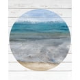 thumbnail image 2 of Kimberly, Allen 20x24 White Modern Wood Framed Museum Art Print Titled - Beach Circle 1, 2 of 4