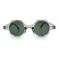 thumbnail image 4 of Hipster Round Circle Lens Octagon Plastic Hustler Sunglasses Slate - Green, 4 of 8