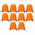 thumbnail image 5 of Mochila con Cordón Mochila Adecuada para Gimnasio, Almacenamiento y Viajes Bolsa con Cordón para Deportes de Maratón Color Naranja, 5 of 5