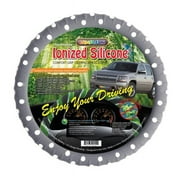 Cameleon Cover 138 Gray with White Polka Dot New Silicone Gray White Polka Dot Steering Wheel Cover