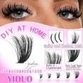 thumbnail image 3 of Kit de extensiones de pestañas YIDUO Lash Clusters con adhesivo y removedor, 3 of 9