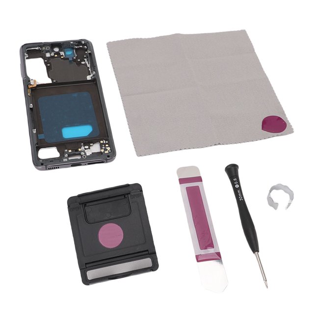 Phone Frame, Multifunctional Phone Middle Bezel Metal Effective for S21 Dark Gray,Silver,Rose Gold