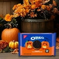 thumbnail image 5 of OREO Orange Creme Chocolate Sandwich Cookies, Limited Edition, Halloween Cookies, 18.71 oz, 5 of 18