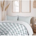 thumbnail image 6 of Ambesonne Forest Duvet Cover Sets, Botanical Simple Branches, 2-Queen, Laurel Green and White, 6 of 7
