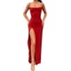 thumbnail image 3 of Vestido maxi sin espalda para mujer, tirantes sin mangas, vestido largo bodycon con abertura dividida, vestido sexy de verano para salir, 3 of 5